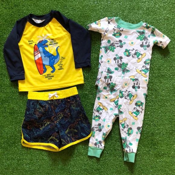 Disney Baby/Wonder Nation Swim Baby Boy Disney Pj And Wonder Nation